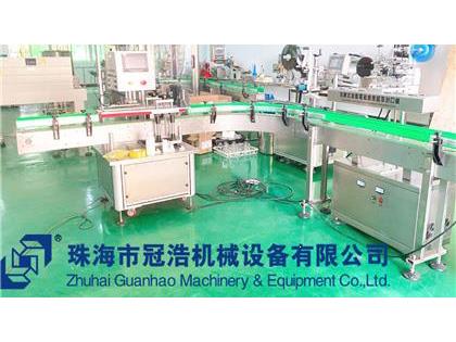 旋蓋機，鋁箔封口機，貼標機，噴碼機，整套生產線已完成生產送貨至客戶公司