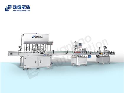 自動化膏體、液體灌裝、旋蓋、貼標生產線